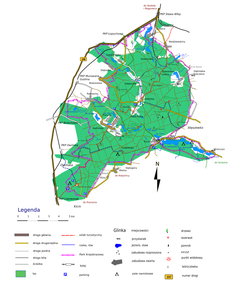 Mapa Puszcza Zielonka